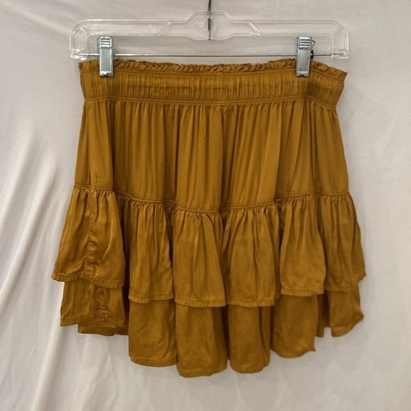Aerie Sweet 'N' Silky Mini Skirt in honey gold small - Picture 5 of 5